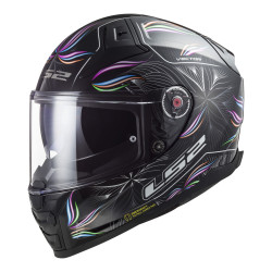 LS2 FF811 - VECTOR II < TROPICAL BLACK WHITE > MOTORCYCLE HELMET SIZES XS S M L XL 2XL