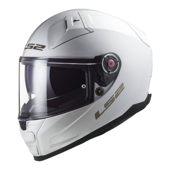 LS2 FF811 - VECTOR II < SOLID WHITE > MOTORCYCLE HELMET SIZES XS S M L XL 2XL 3XL