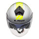 LS2 OF573 - TWISTER II OPEN FACE SCOOTER HELMET < WHITE / SILVER / FLURO YELLOW > MOTORCYCLE ROAD HELMET