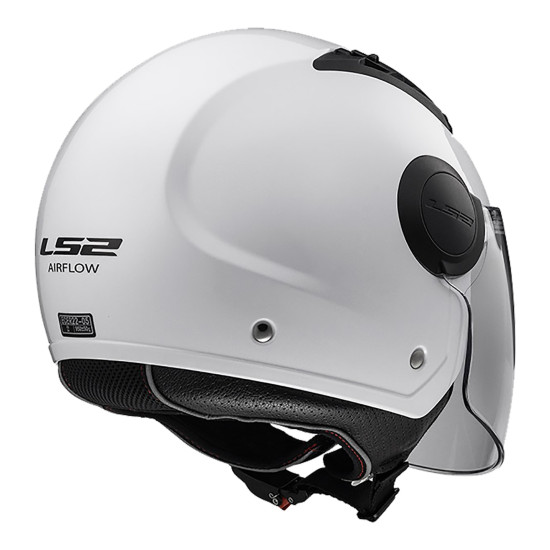 LS2 OF562 - AIRFLOW OPEN FACE SCOOTER HELMET < WHITE > MOTORCYCLE ROAD HELMET