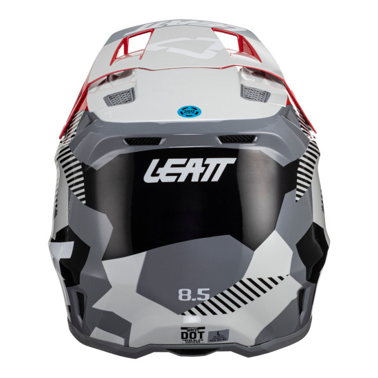 LEATT - HELMET KIT MOTO 8.5 COMPOSITE < WITH FREE LEATT 5.5 VELOCITY GOGGLES! > FORGE RED GREY BLACK WHITE OFF ROAD MX MOTOCROSS