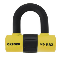 OXFORD - MOTORCYCLE DISC LOCK / PADLOCK HD MAX 14MM - YELLOW