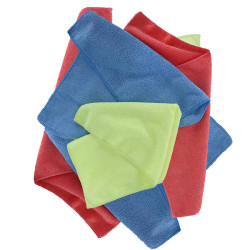OXFORD - MICROFIBRE TOWELS 6 PACK < BLUE / YELLOW / RED >
