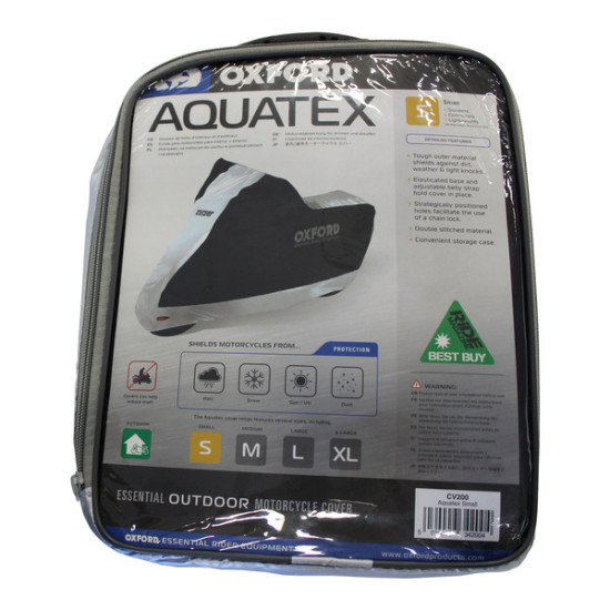 OXFORD - MOTORCYCLE / SCOOTER AQUATEX COVER < NO TOP BOX > SMALL