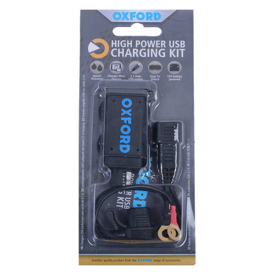 OXFORD - USB 2.1AMP HIGH POWER CHARGING KIT