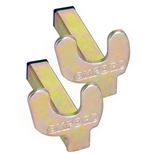 OXFORD - V SHAPED FORK SUPPORTS FOR REAR MOTORCYCLE PADDOCK / RACE STANDS < V-FORKS > PAIR - PICK UP