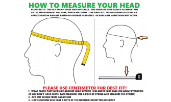 MEASURING YOUR HEAD – HELMET FITMENT
