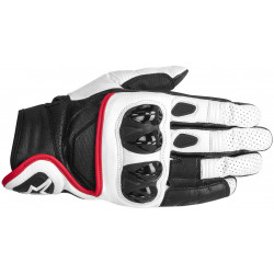 ALPINESTARS Celer V1 Leather Motorcycle Gloves < black / white / red >