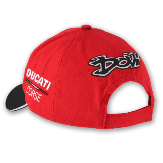 DUCATI CORSE - "ANDREA DOVIZIOSO 04" MOTOGP CAP HAT BLACK RED