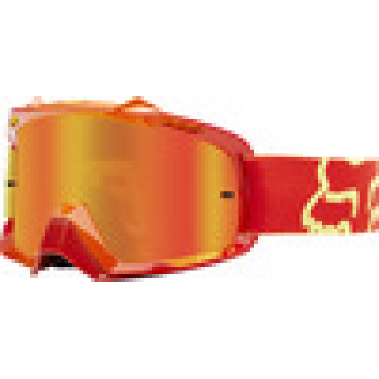 FOX AIR SPACE GOGGLE - 360 RACE RED YELLOW w/ORANGE SPARK LENS