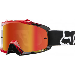 FOX AIR SPACE GOGGLE - 360 RACE WHITE RED w/RED SPARK LENS