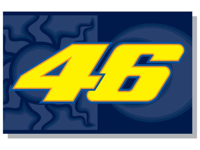 VR46 Valentino Rossi 46 Magnet Blue