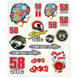 MARCO SIMONCELLI - STICKER PACK "LARGE" #2