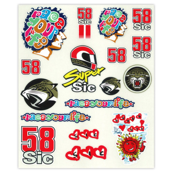 MARCO SIMONCELLI - STICKER PACK "LARGE" #2