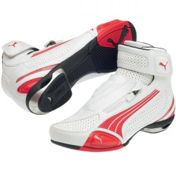 PUMA TESTASTRETTA MID III SHORT / LOW MOTORCYCLE BOOTS White/Red