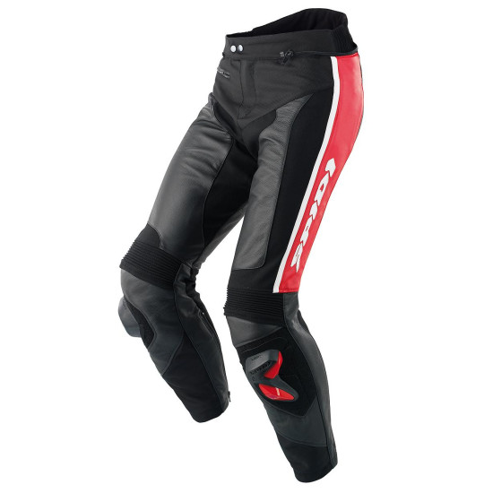 SPIDI - RR PRO LEATHER MOTORCYCLE TRACK RACE PANT *BLACK/RED*