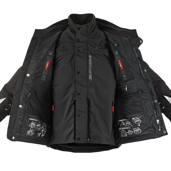 SPIDI - ERGO 365 PRO EXPEDITION H2OUT WATERPROOF ADVENTURE MOTORCYCLE TOURING JACKET < TOP OF THE LINE >