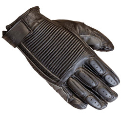 RSD ROLAND SANDS "DIESEL" LEATHER MOTORCYCLE GLOVES - BLACK GREY < CAFE RACER RETRO STYLE >