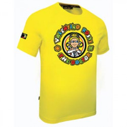 VALENTINO ROSSI "YELLOW THE DOCTOR LOGO" T SHIRT