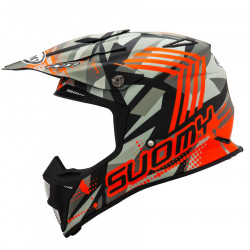 SUOMY MX SPEED - Sergeant Matt Grey Orange Gray Fluro Helmet